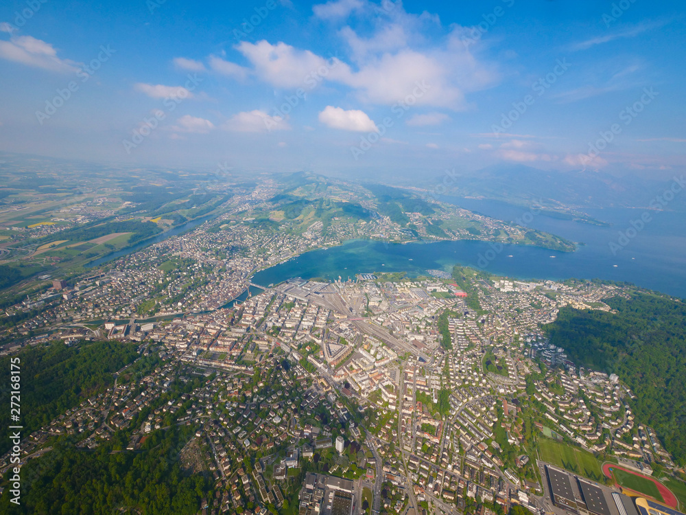 Luzern von oben herab