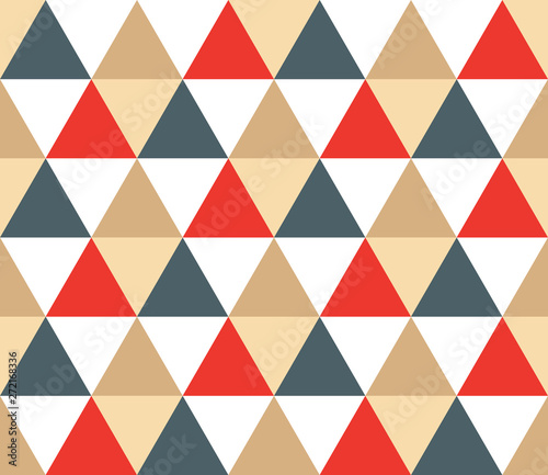 Triangular background. Seamless geometric pattern. Seamless abstract triangle geometrical background. Infinity geometric pattern. Vector illustration.