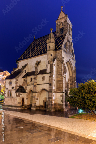 St. Michael Chapel in Kosice at night