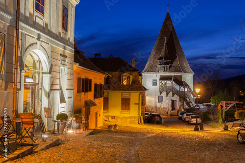 Vászonkép The Shoemaker Tower in Sighisoara