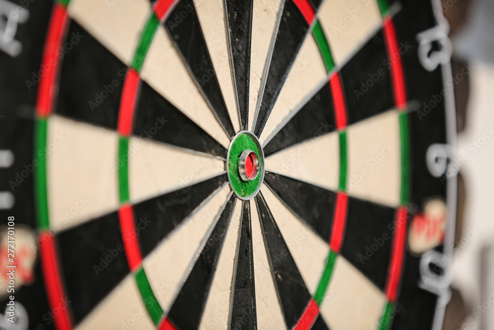 Bulls Eye dartboard close-up Bulls Eye dartboard close-up