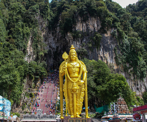 Photography Lord Murugan statue in Batu Caves, Kuala Lumpur