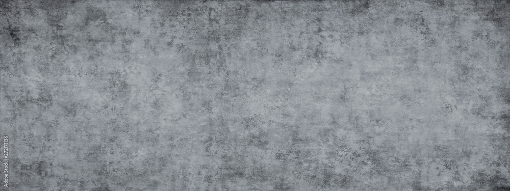 Fototapeta premium Monohrome dark grunge gray abstract background.