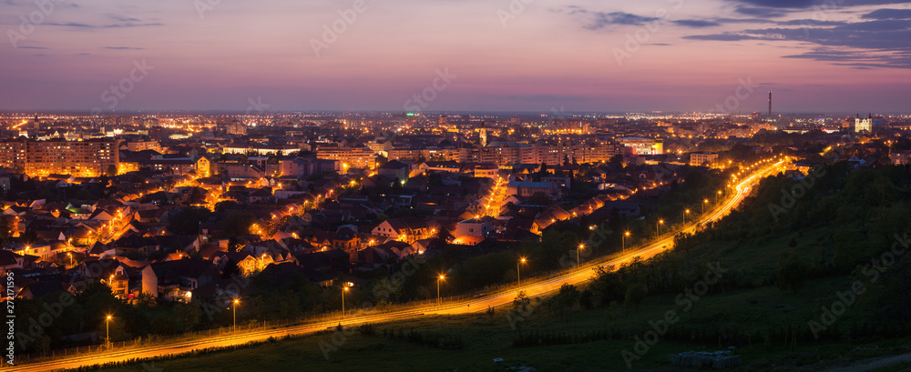 Panorama of Oradea at evening Panorama of Oradea at evening