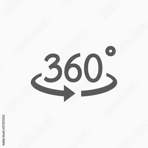 360 degrees icon