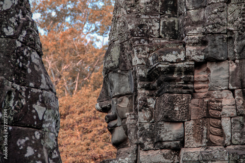 Bayon temple in Angkor Thom, Siem Reap