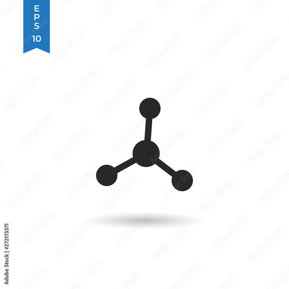 Molecule vector icon Molecule vector icon