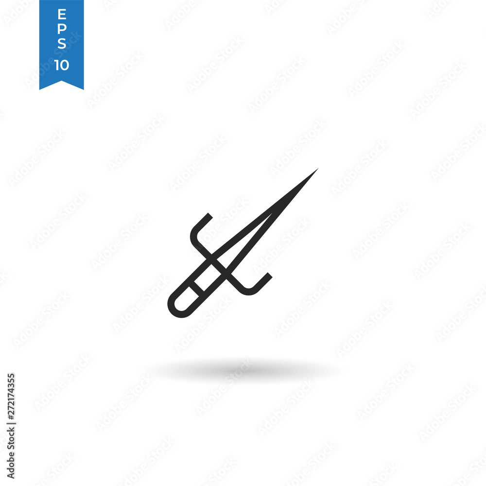 Sai dagger vector icon Sai dagger vector icon