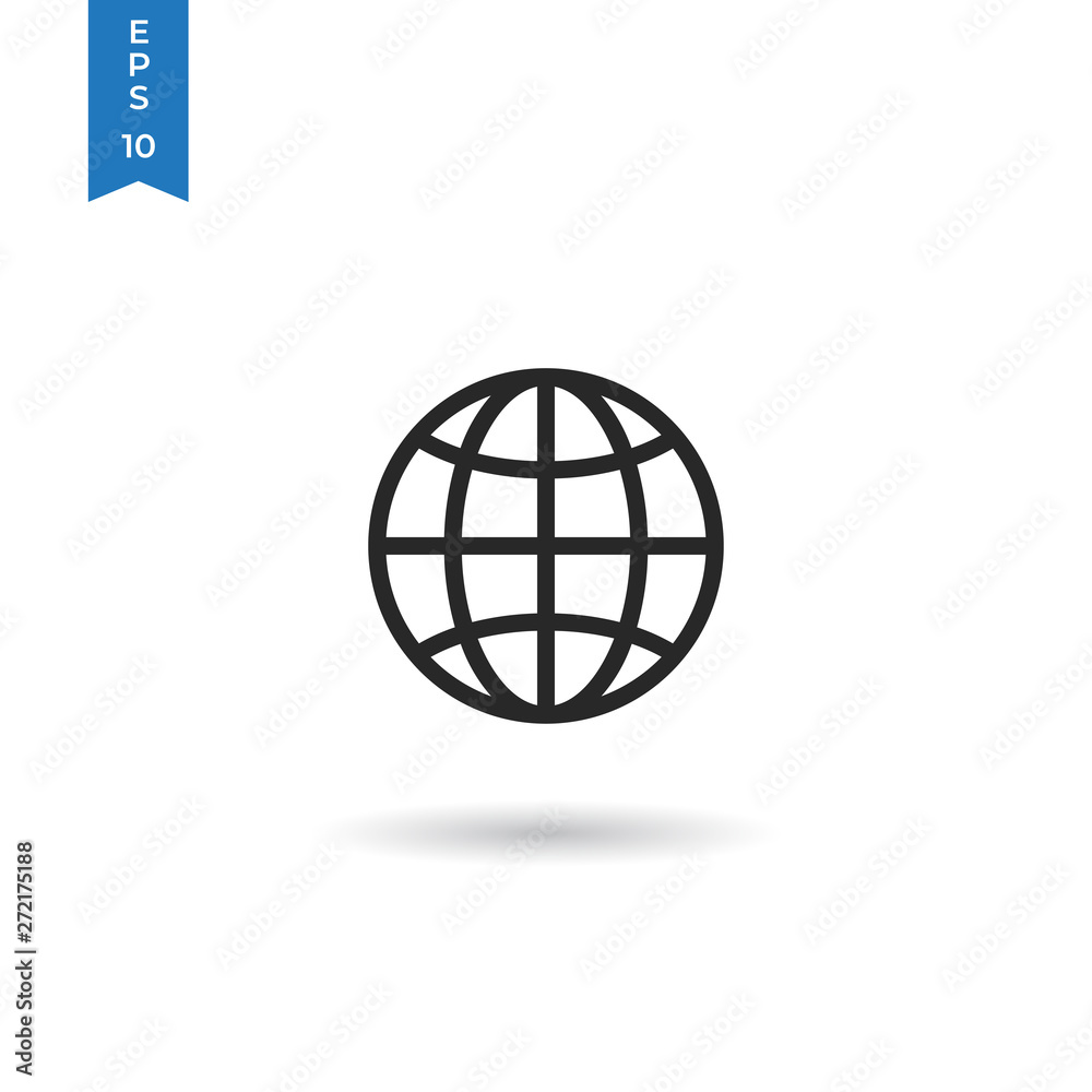 Globe vector icon Globe vector icon