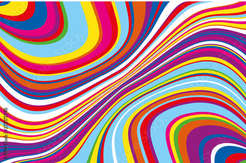 Bright dynamic background with wavy lines