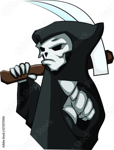 The Grim Reaper as Cartoon