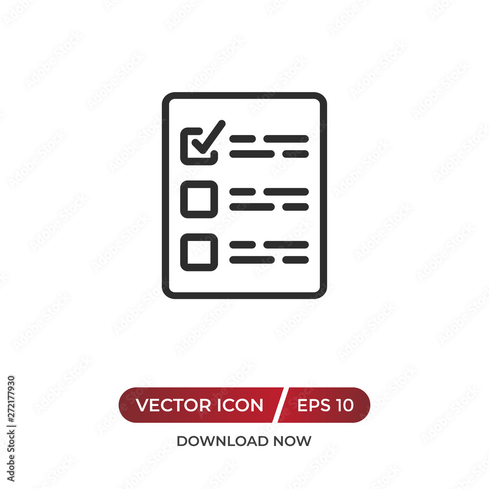 Checklist vector icon Checklist vector icon