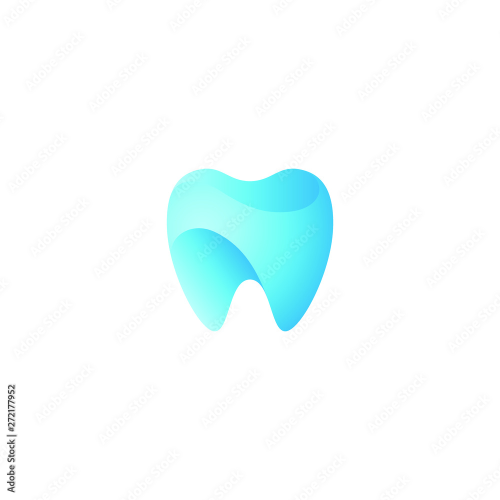 Modern Unique Tooth Dental Health Icon Logo with Blue Color for Pediatric Dentistry Family Dentist and High End Look Modern Unique Tooth Dental Health Icon Logo with Blue Color for Pediatric Dentistry Family Dentist and High End Look
