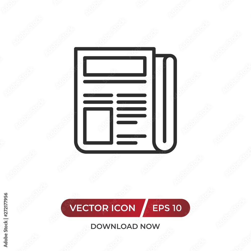 Newspaper vector icon Newspaper vector icon