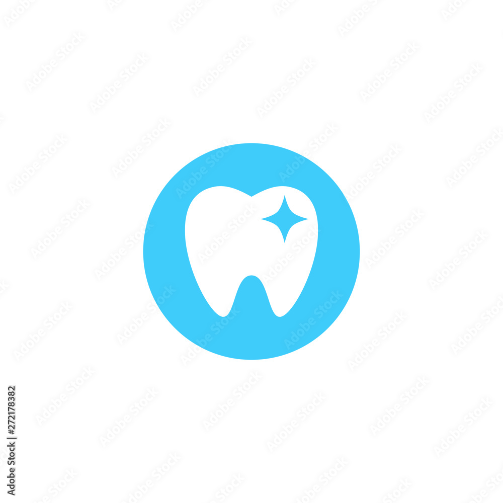 Modern Unique Tooth Dental Health Icon Logo with Blue Color for Pediatric Dentistry Family Dentist and High End Look Modern Unique Tooth Dental Health Icon Logo with Blue Color for Pediatric Dentistry Family Dentist and High End Look