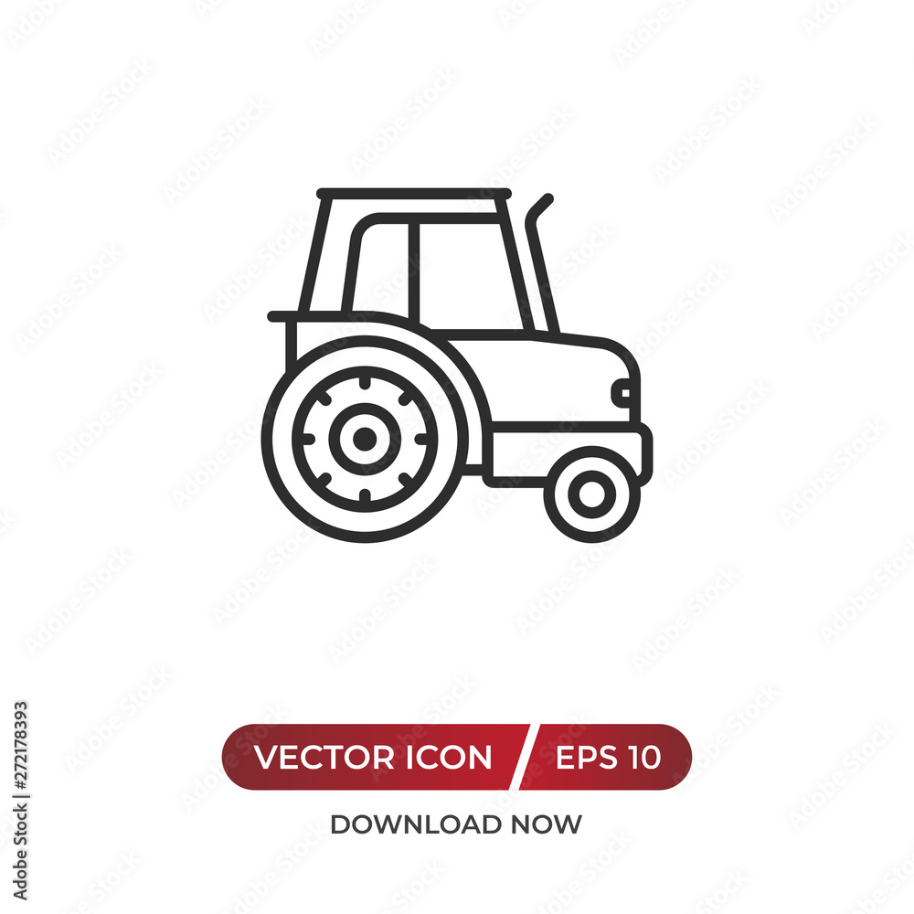 Tractor vector icon Tractor vector icon
