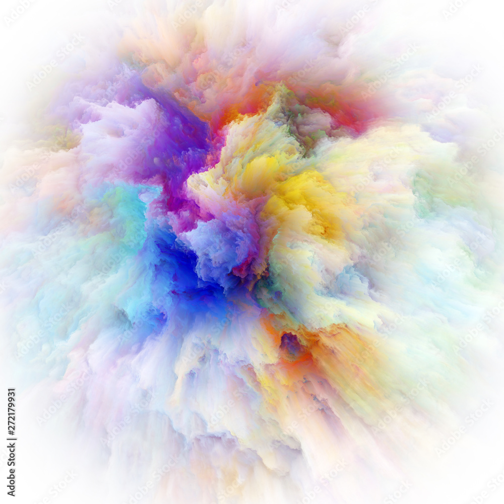 Diversity of Colorful Paint Splash Explosion