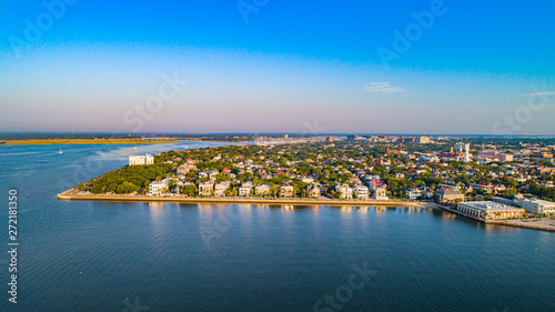Charleston Battery Skyline in Charleston, South Carolina, USA