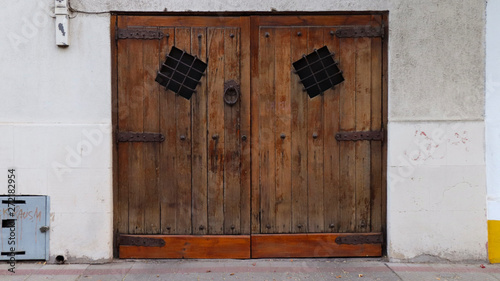 old wooden door