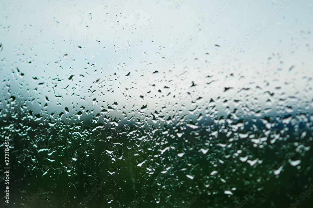 Dripping Condensation on the clear glass window. Dripping Condensation on the clear glass window.