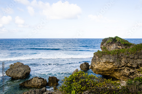 rocks and sea