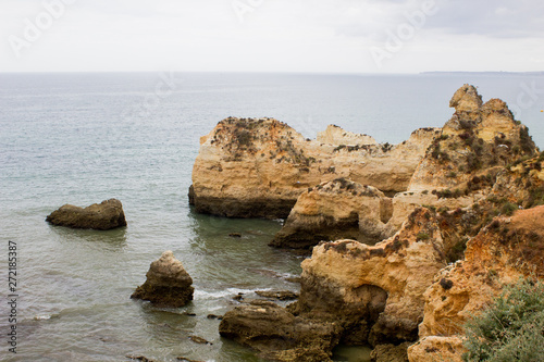 Beautiful bay near Lagos town  Algarve region  Portugal