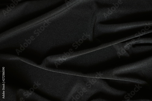 black fabric texture background.canvas pattern