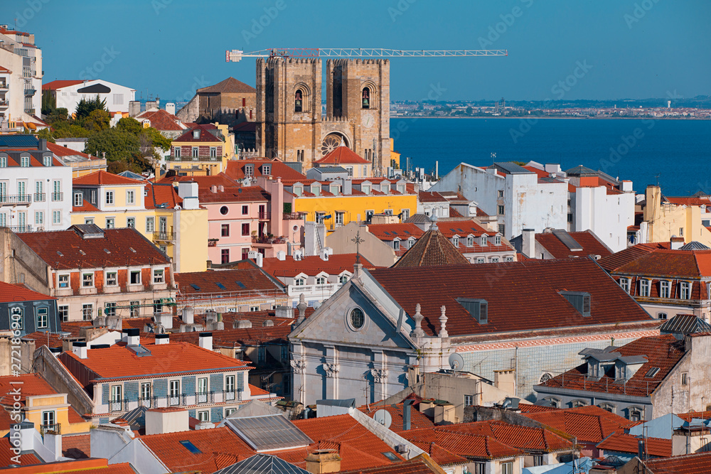 Lisbon Cathedral Portugal skyline 
