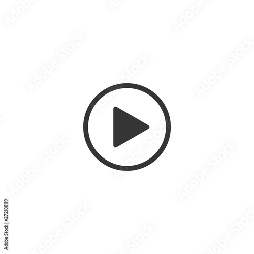 Free Download Play icon. buttons black symbol Vector illustration. Play logo design inspiration - GFXLoad