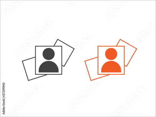 picture icon isolated on white background.