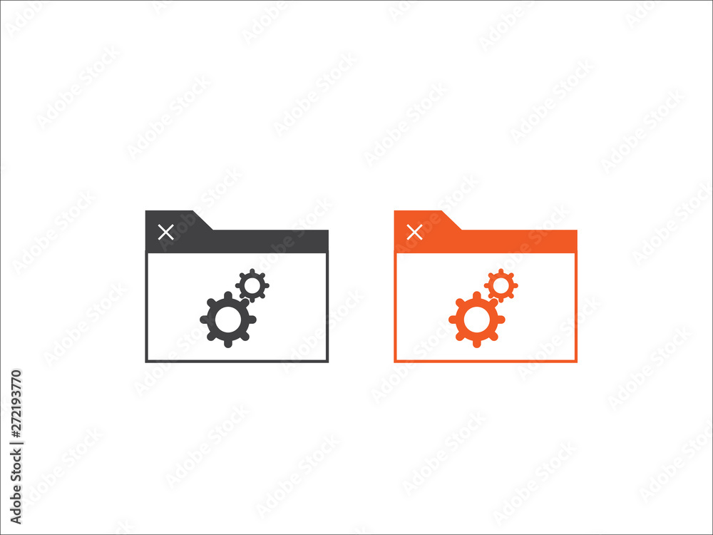 Setting icon vector, Tools, Cog, Gear Sign Isolated on white background.