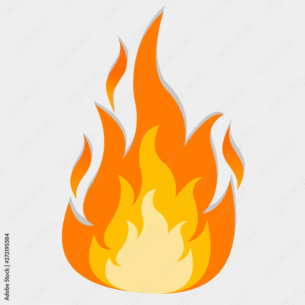 fire flame symbol isolated vector illustration fire flame symbol isolated vector illustration