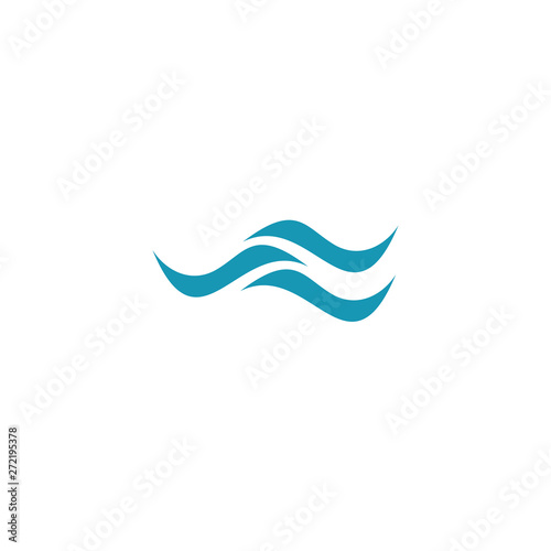Free Download Wave icon logo design vector template - GFXLoad