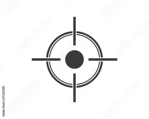 target logo icon vector template