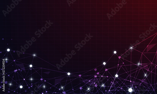 Abstract mesh background with circle,Line and shape.