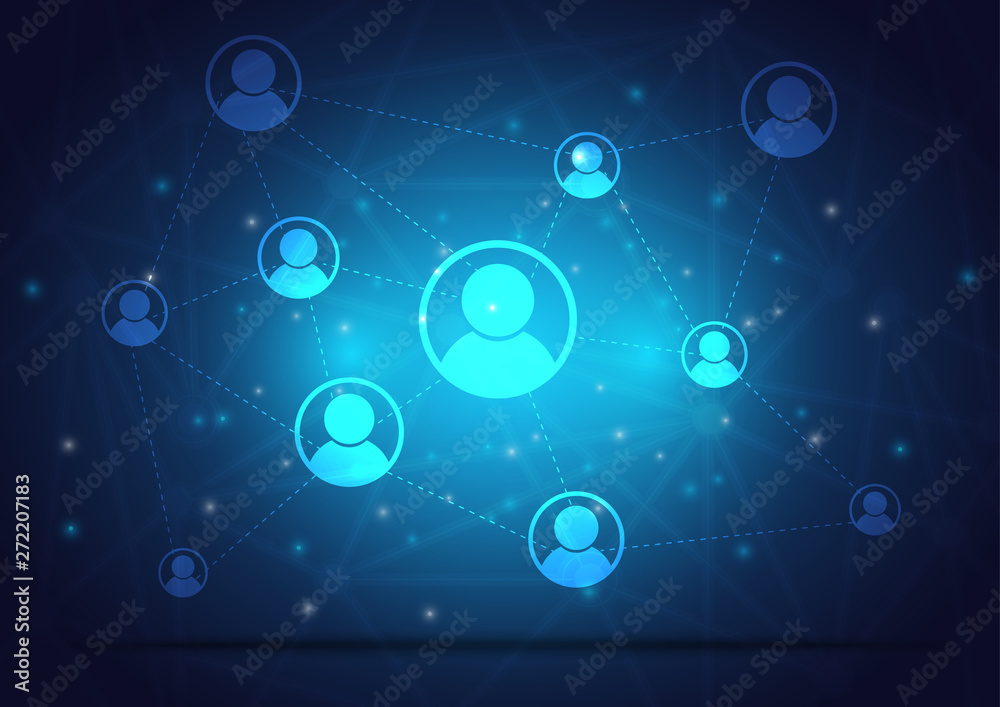 High tech technology geometric