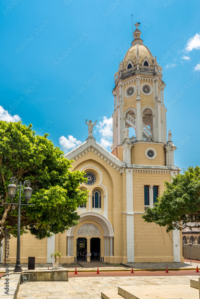 View at the Church of San Francisco Asis in Old District (Casco Viejo) in Panama City - Panama