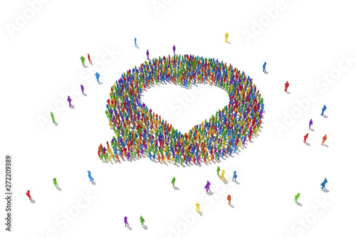 Large group of people in the shape of a heart