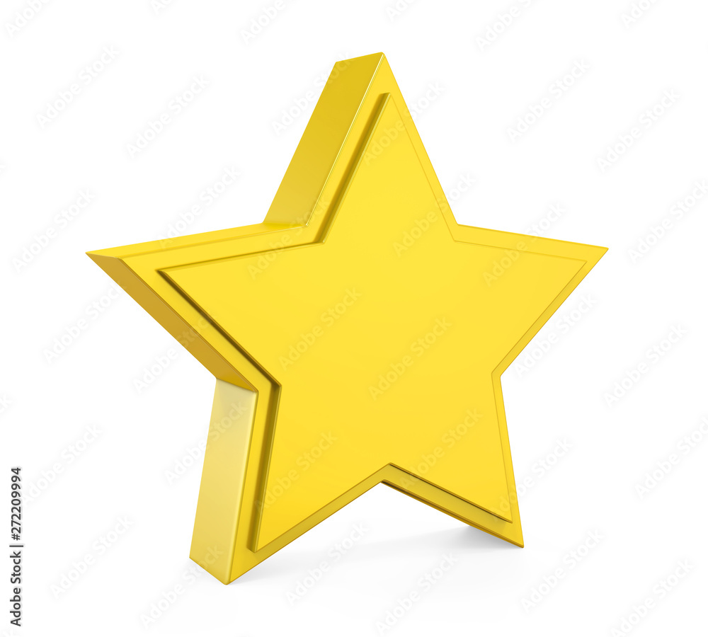 Golden Star Isolated Golden Star Isolated