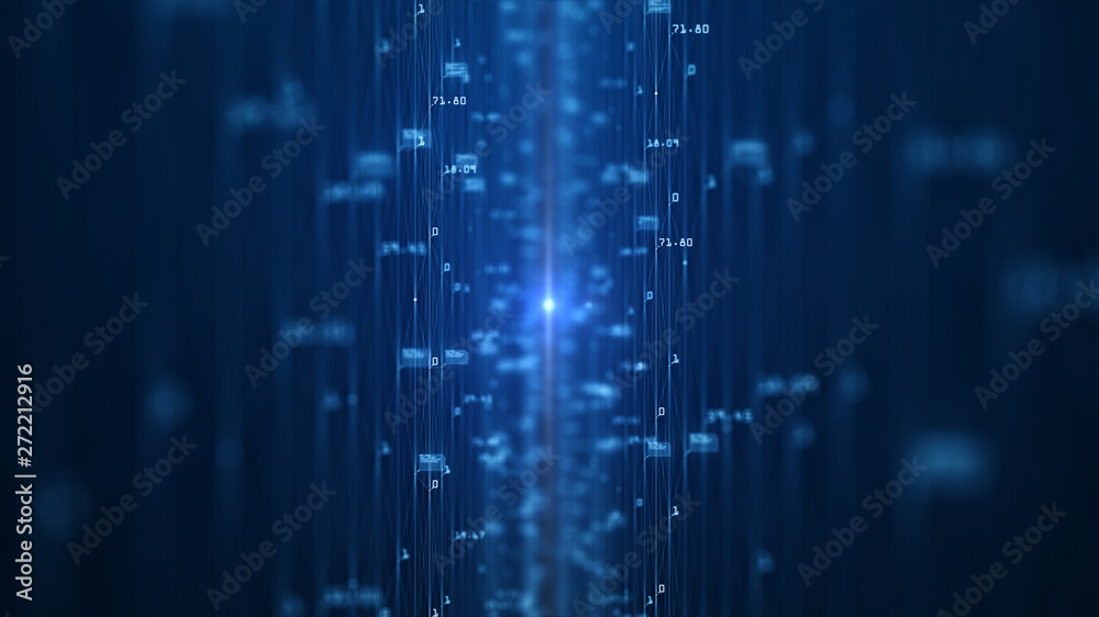 Big data visualization concept. Machine learning algorithms. Analysis ...