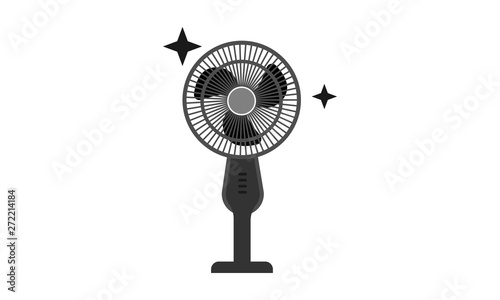 Standing electric fan icon for home cooling and appliances