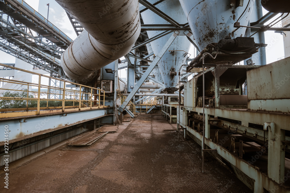 Industrial buildings in an abandoned factory Industrial buildings in an abandoned factory