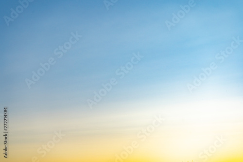 Colorful clear sky without cloud at twilight time before sunrise, clear morning sky before sunrise. Clear sky with no clouds