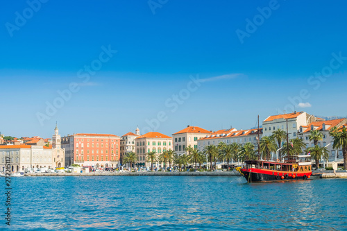 Harbor of Split, Croatia, largest city of the region of Dalmatia and popular touristic destination 