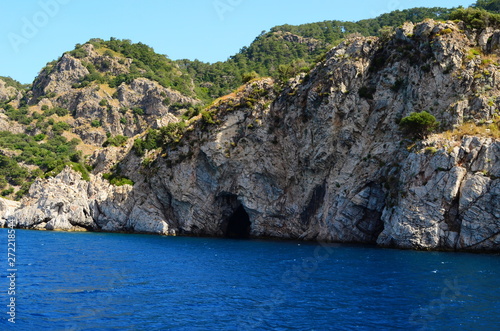 A boat trip on the Aegean Sea overlooking the islands