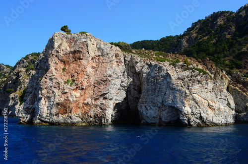 A boat trip on the Aegean Sea overlooking the islands