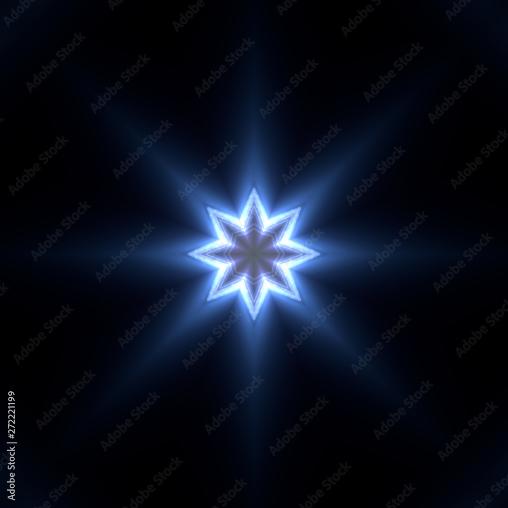 abstract flare kaleidoscopic black background