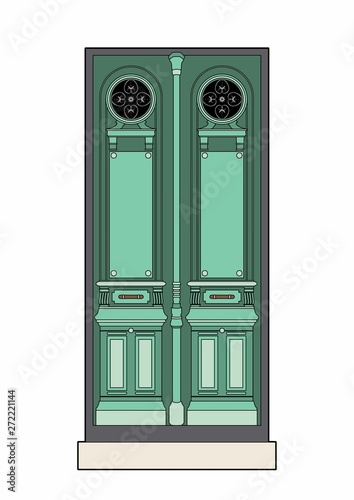 Green door