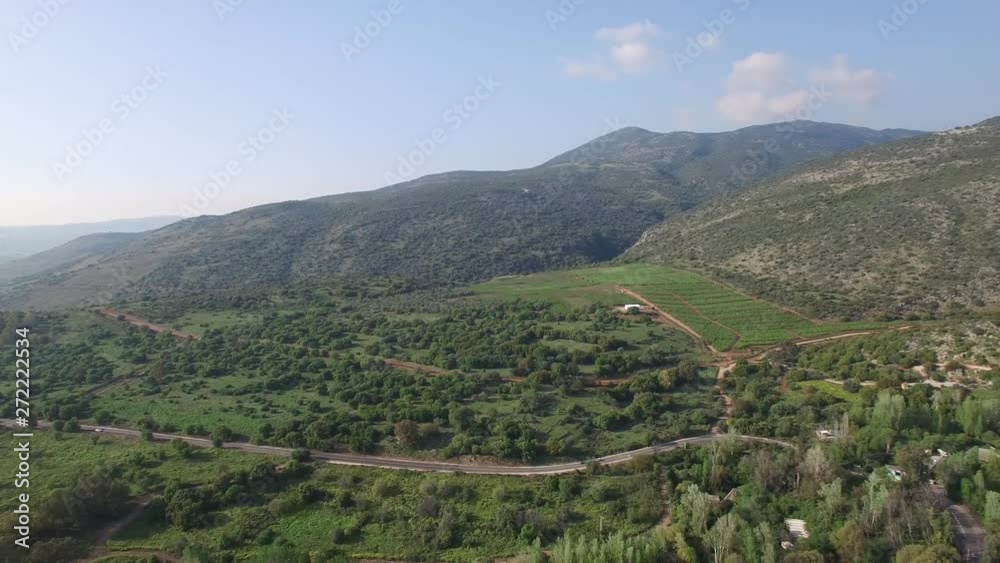 Aerial view of Mt Hermon base, ruins near Banias. Golan. Israel. DJI-0014-06 Aerial view of Mt Hermon base, ruins near Banias. Golan. Israel. DJI-0014-06