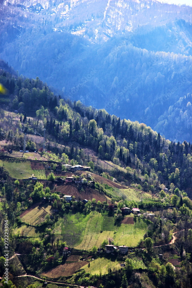 Photo of Village in the mountains of Georgia, Adjara, spring